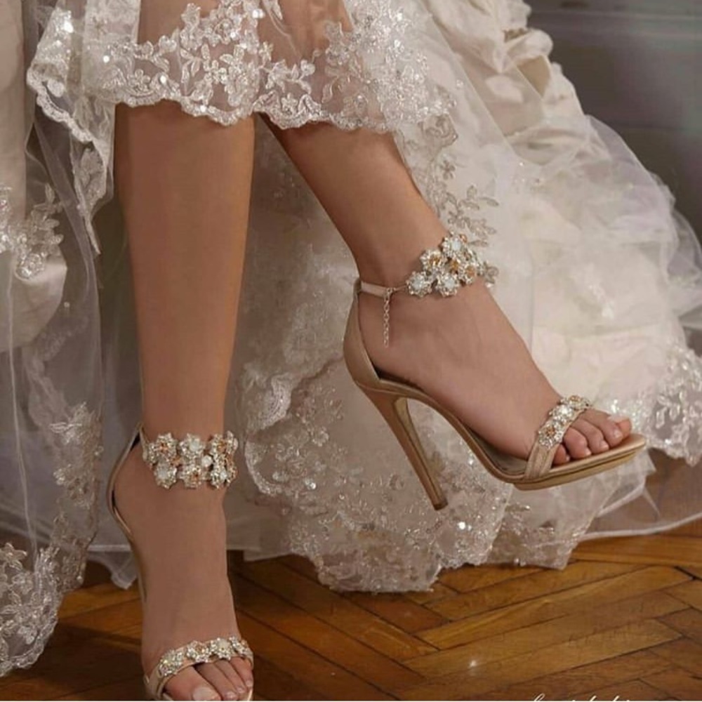 Wedding Jewelled  Heels